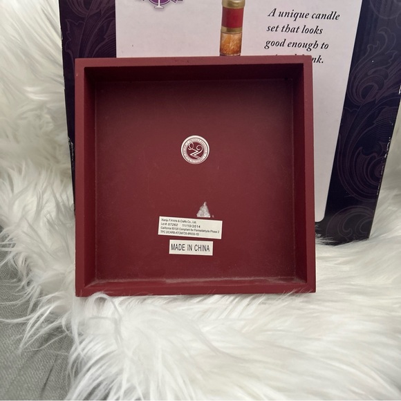 WINE LOVERS NOVELTY SET. CANDLES , sign and wine-umbrella plus bonuses - Picture 5 of 7